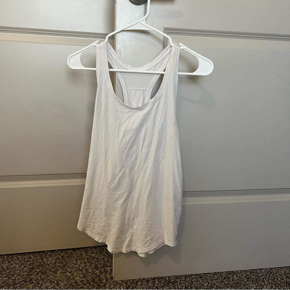 White lulu boyfriend tank
